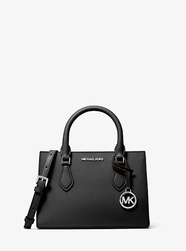 Sheila Small Faux Saffiano Leather Satchel