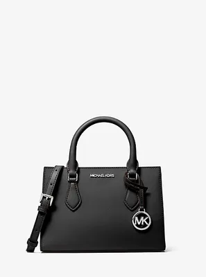 Sheila Small Faux Saffiano Leather Satchel
