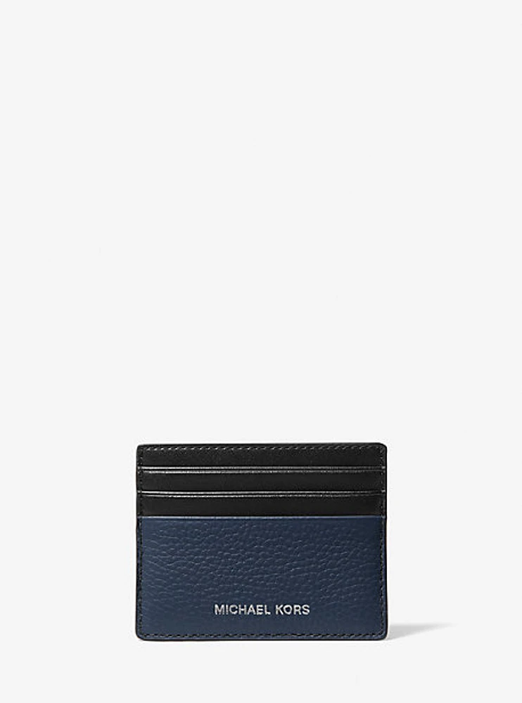 Cooper Pebbled Leather Tall Card Case