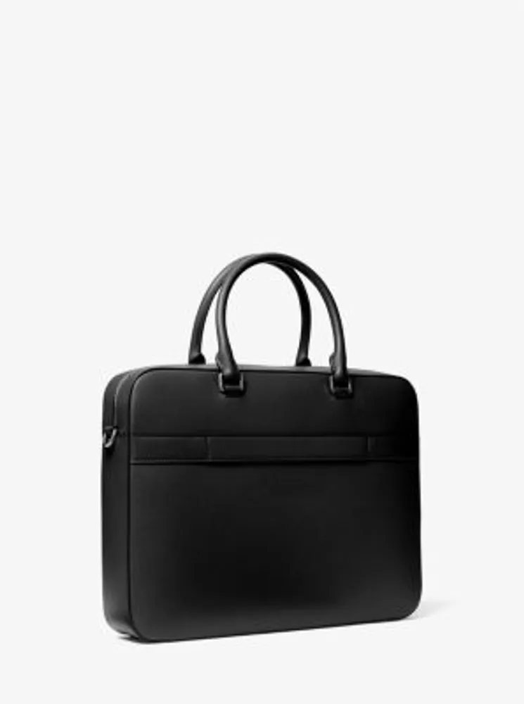 Cooper Textured Faux Leather Briefcase