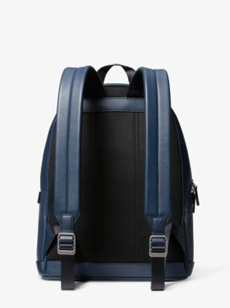 Cooper Logo Stripe and Faux Leather Backpack