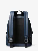 Cooper Logo Stripe and Faux Leather Backpack