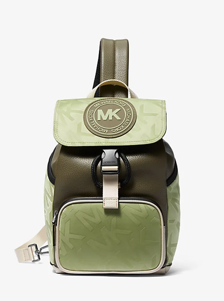 Sac à une bretelle Kent en jacquard de nylon logo