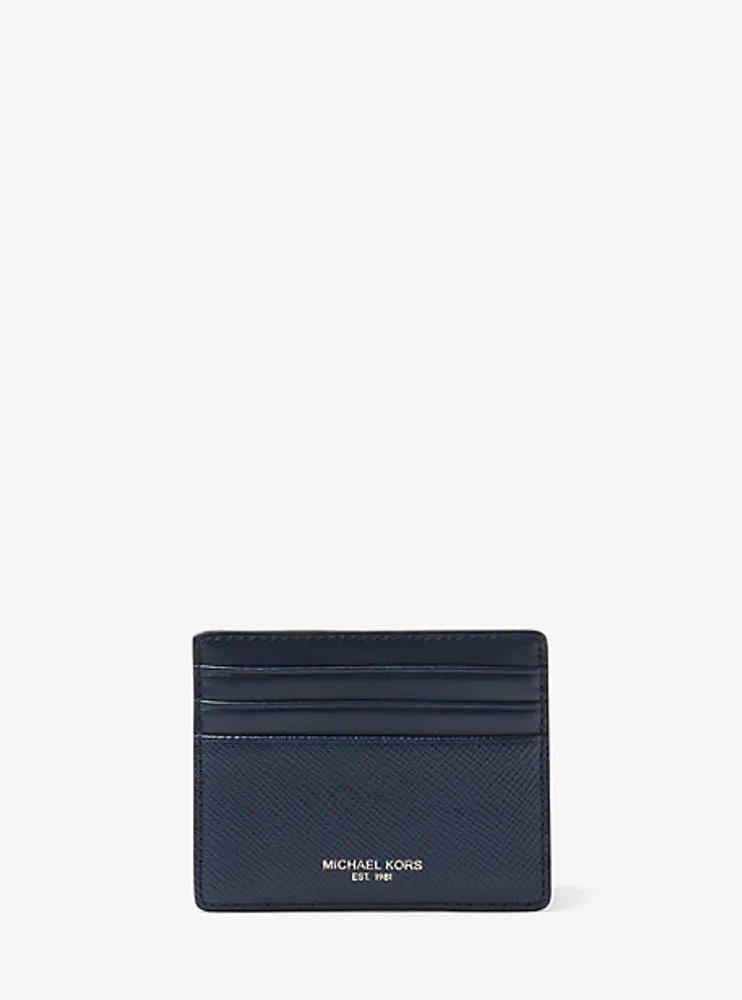 Grand porte-cartes Harrison en cuir à grain croisé