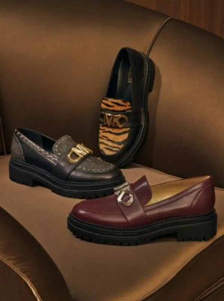 Parker Studded Leather and Logo Loafer