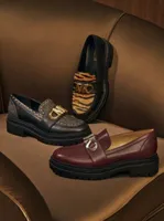 Parker Studded Leather and Logo Loafer