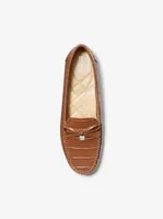 Flâneur Juliette en faux cuir gaufré à motif crocodile