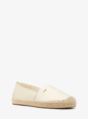 Kendrick Metallic Faux Pebbled Leather Espadrille