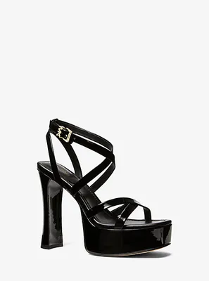 Sandale Paola en faux cuir verni