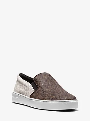 Keaton Two-Tone Logo Slip-On Sneaker