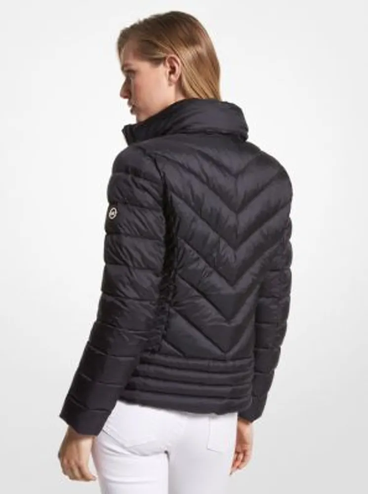 Quilted Nylon Packable Puffer Jacket