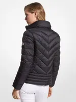 Quilted Nylon Packable Puffer Jacket