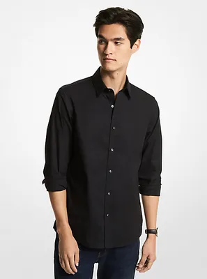 Slim-Fit Stretch-Cotton Shirt