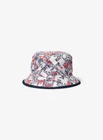 Chapeau cloche tissé à logo graphique