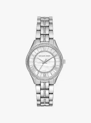 Mini Lauryn Pavé Silver-Tone Watch
