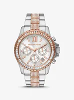 Oversized Everest Pavé Two-Tone Watch