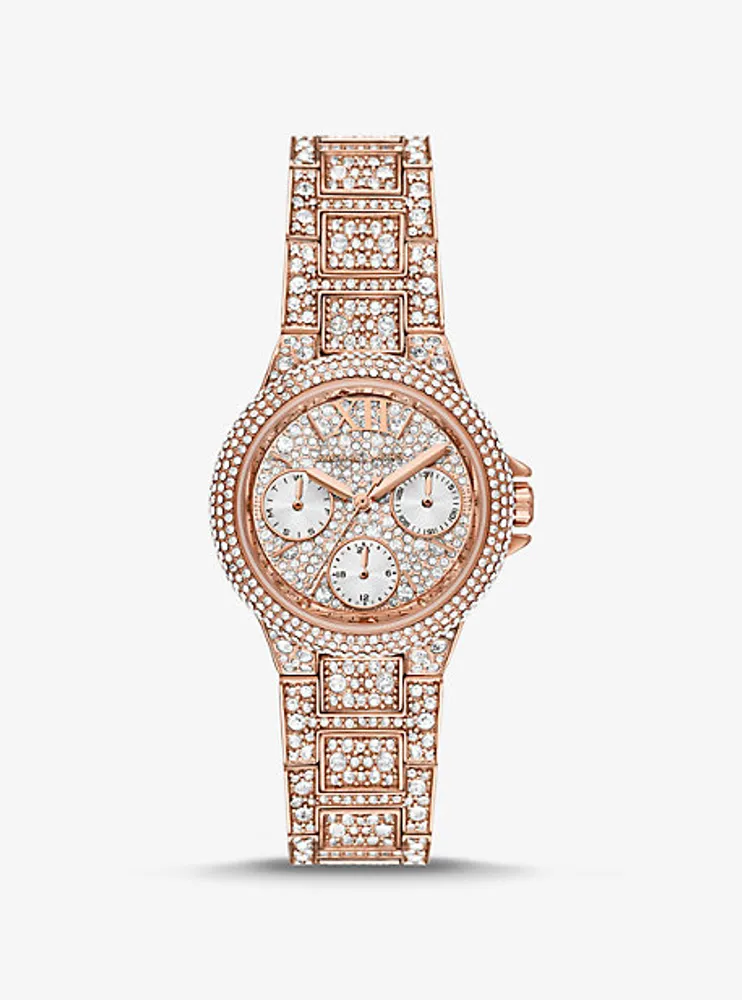 Mini Camille Pavé Rose Gold-Tone Watch