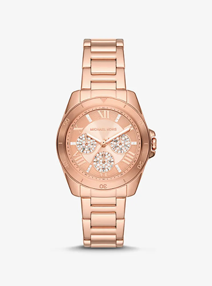 Montre Alek miniature de ton or rose à pavé
