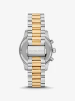 Montre Lexington surdimensionnée à deux tons et à pavé