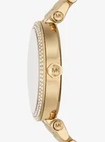 Parker Pavé Gold-Tone and Acetate Watch