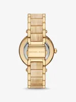 Parker Pavé Gold-Tone and Acetate Watch