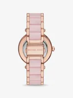 Parker Pavé Rose Gold-Tone and Acetate Watch