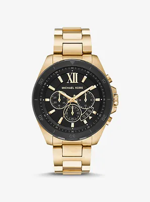 Montre Brecken surdimensionnée dorée