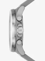 Montre Brecken surdimensionnée argentée à logo