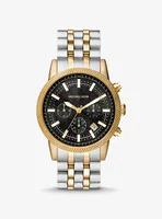 Oversized Hutton Two-Tone Watch