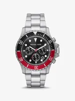 Montre Everest surdimensionnée argentée