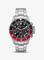 Montre Everest surdimensionnée argentée