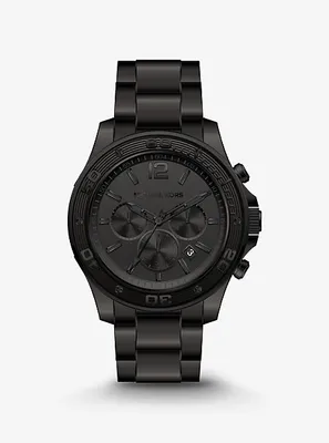 Oversized Nolan Black-Tone Watch