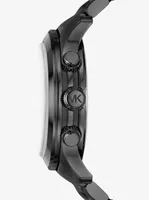 Montre Runway mince noire surdimensionnée