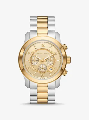 Oversized Slim Runway Two-Tone Watch