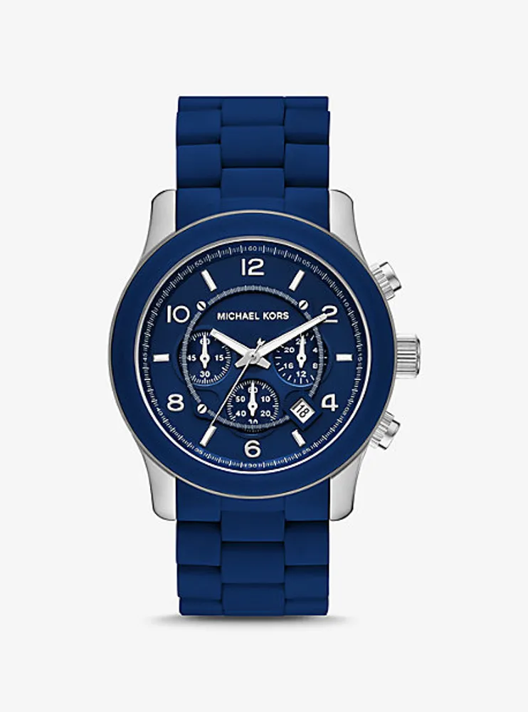 Montre Runway surdimensionnée bleu marine