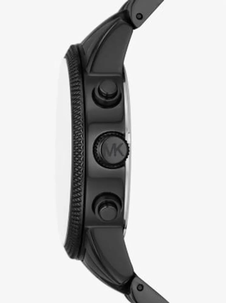 Oversized Hutton Black-Tone Watch