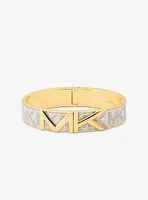 Mott Gold-Tone Logo Bangle