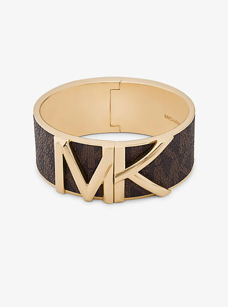 Bracelet Fulton doré à logo