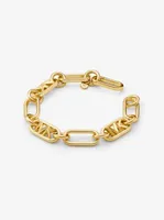Bracelet à maillons en laiton à placage en métal précieux