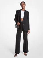 Blazer boyfriend en crêpe