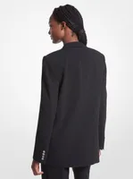 Blazer boyfriend en crêpe