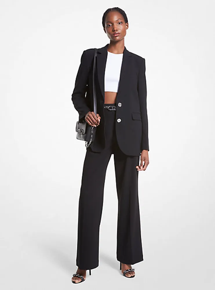 Blazer boyfriend en crêpe