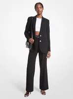 Blazer boyfriend en crêpe