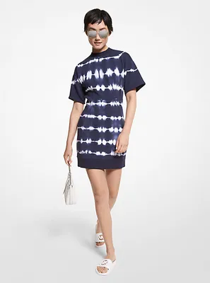 Robe en ratine de coton biologique à effet teint au nœud