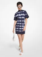 Robe en ratine de coton biologique à effet teint au nœud