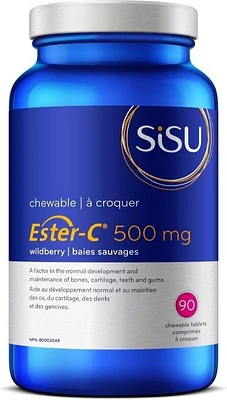 SISU Ester C Chews 500 mg (Wildberry - 90 chews)