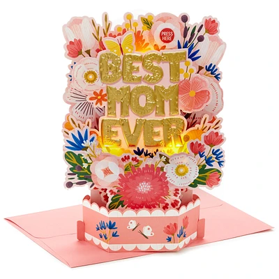 Paper Wonder Birthday Pop Up Card for Mom with Light and Sound (Best M