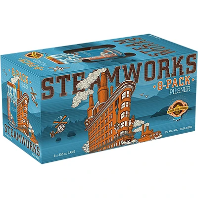 BCLIQUOR Steamworks - Pilsner 8 Can