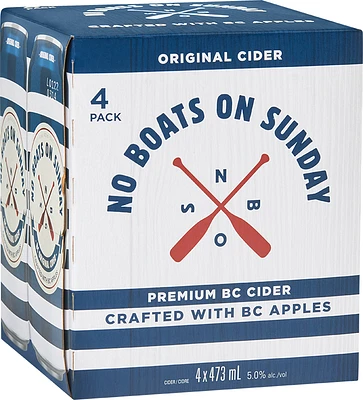 BCLIQUOR No Boats On Sunday - Bc Cider Tall Can