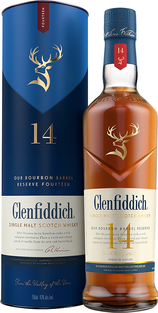 BCLIQUOR Glenfiddich - 14yo Bourbon Barrel Reserve
